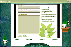 FLASHデザインサンプル/小人キャラクター