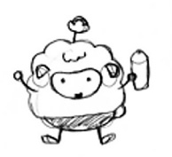 下書きのキャラクターイラスト